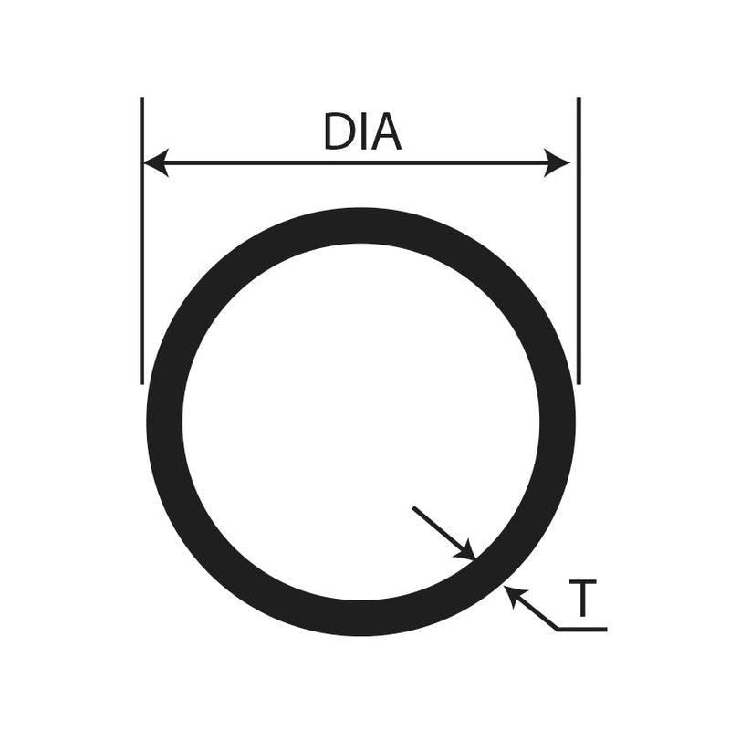 DRAWN TUBE 0.957kg 5.5m 15.88 1.42 mm